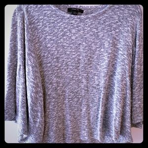 Gray Knit Top